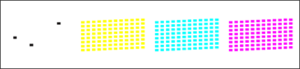 ブロックが 2-3箇所しか印刷されない場合のサンプル