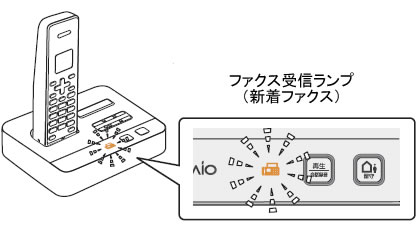 通信ボックスのファクス受信ランプ 新着ファクス が点滅しています または点滅を止められません ブラザー