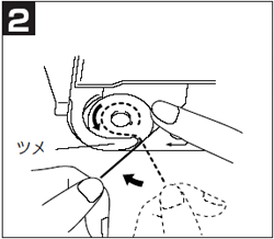 下糸をミシンにセットするとき どうすればよいですか ブラザー