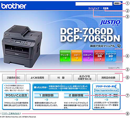 DCP-7060D/7065DN 画面で見るマニュアル