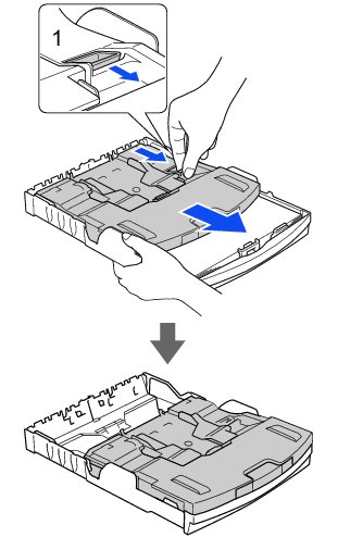 記録紙トレイにセットする